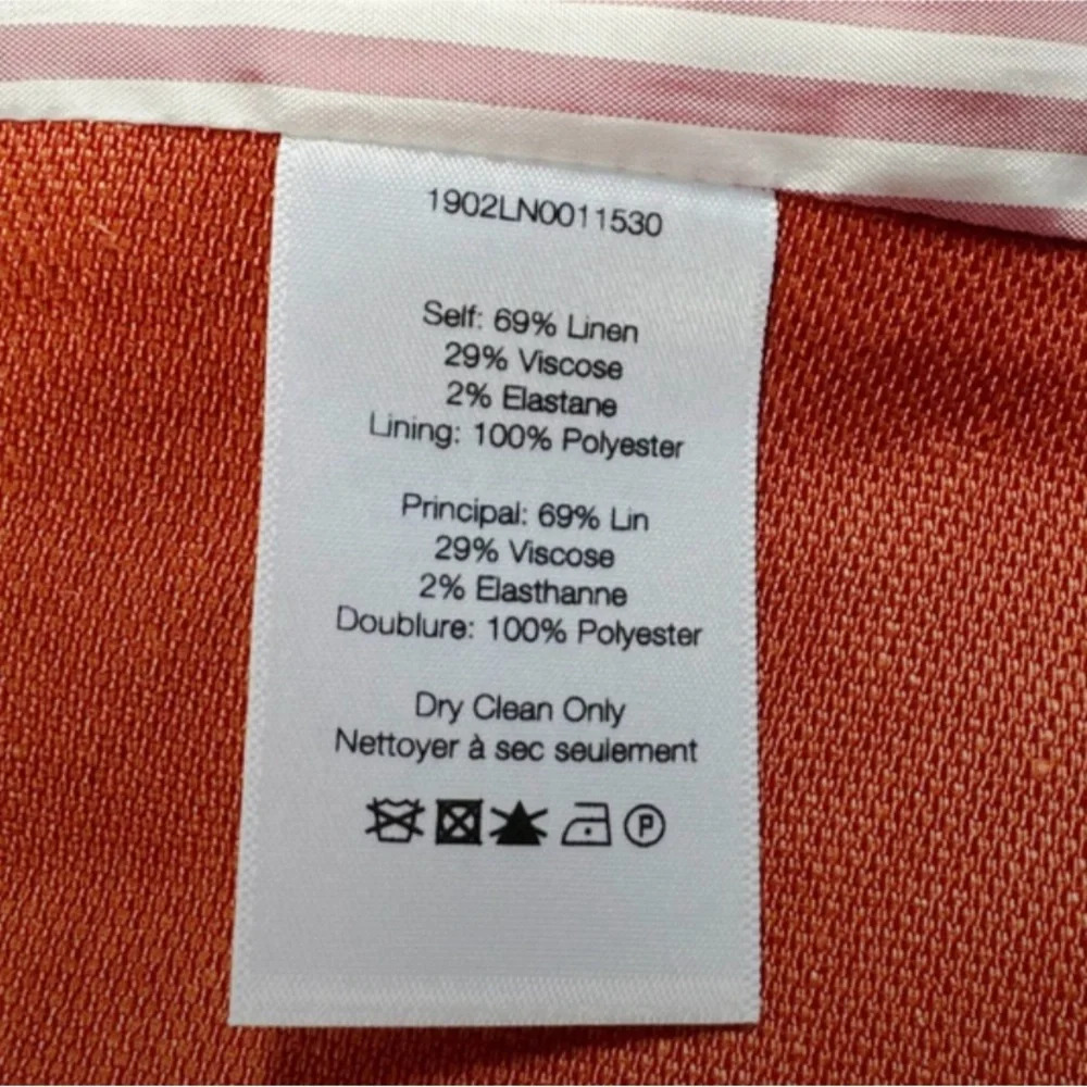 VERONICA BEARD Miles Linen Dickey Jacket | Clay size 2 - Picture 6 of 9